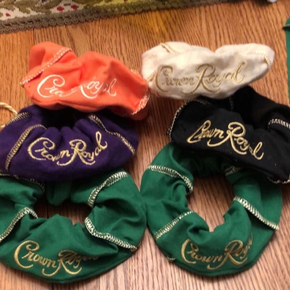 Crown Royal Scrunchies | 3-pack | NWOT | handmade - Picture 2 of 3